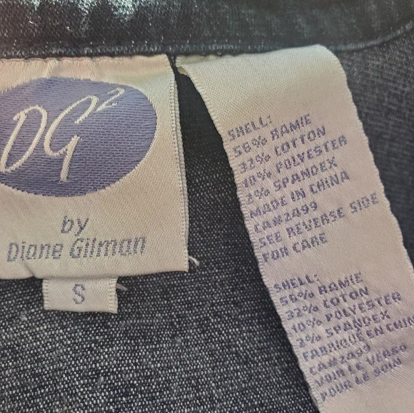 Dg2 Rhinestone Jean Jacket Size Small - Picture 7 of 10